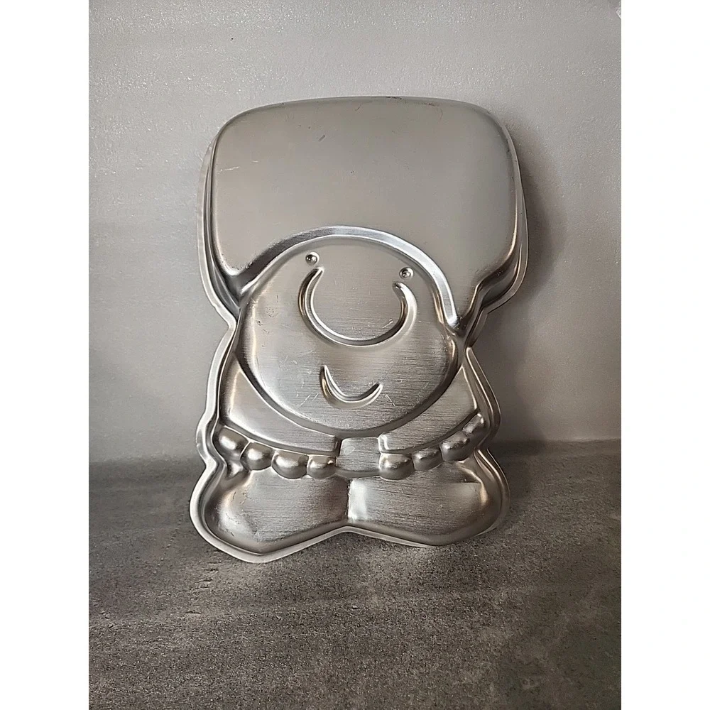 Vintage 1978 Wilton Ziggy Character Cake Pan Aluminum Mold 502-7628 Retro Silver